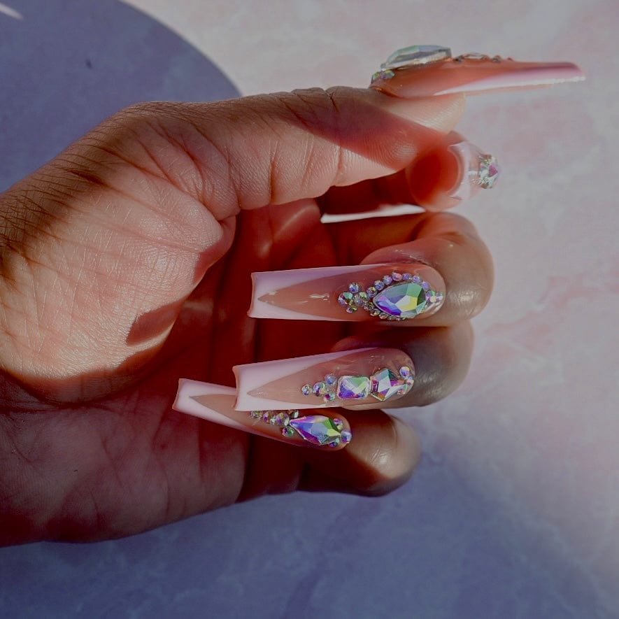 Long ballerina, acrylic nails, best press ons