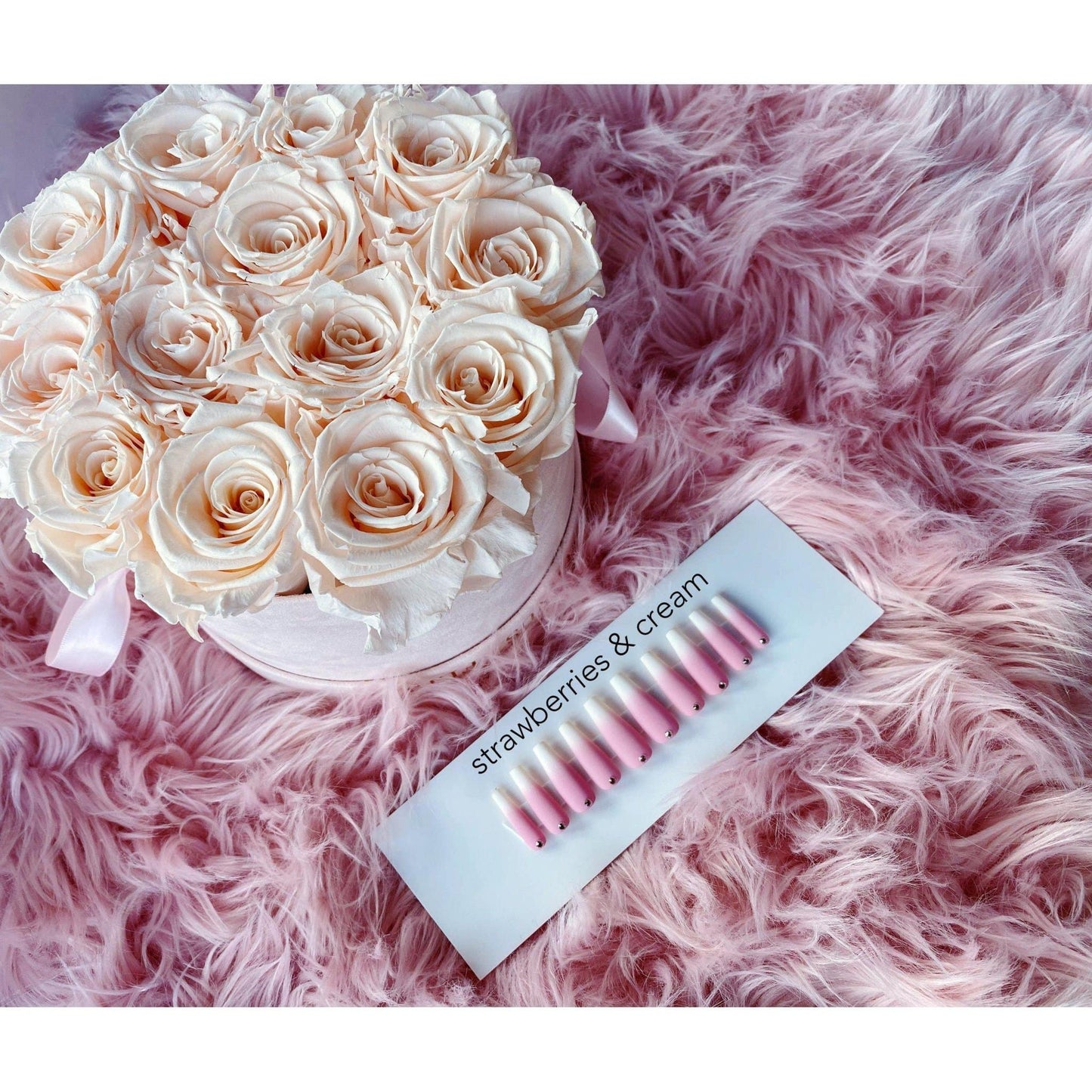 STRAWBERRIES & CREAM - LUXE NAILS - FEMME by Alonna Elaine