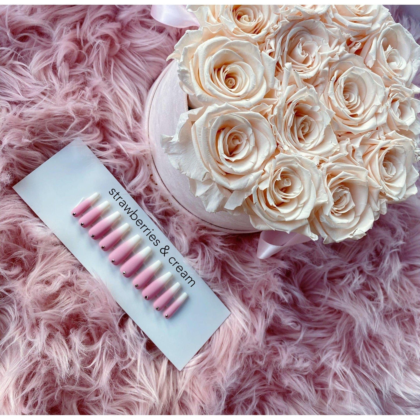 STRAWBERRIES & CREAM - LUXE NAILS - FEMME by Alonna Elaine