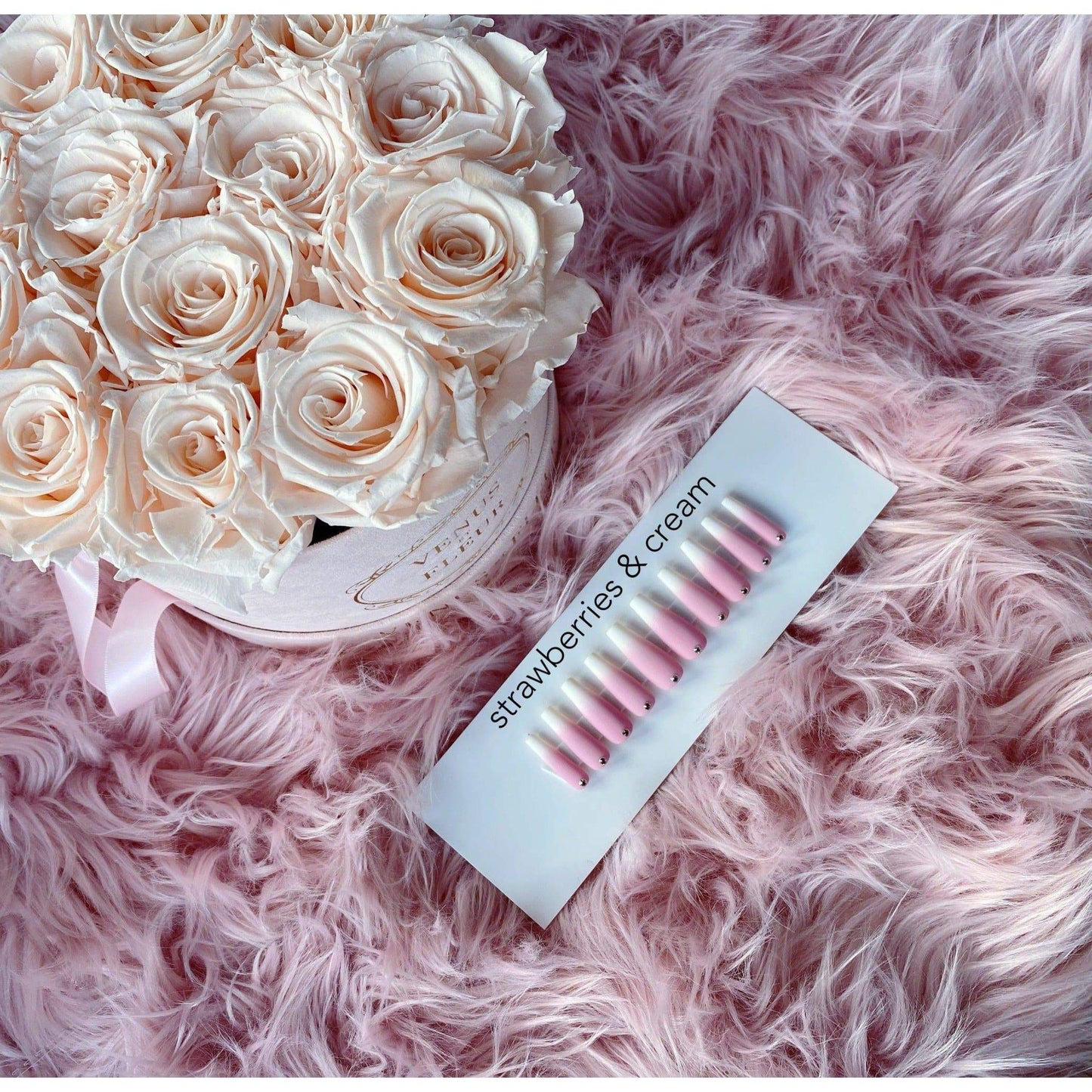 STRAWBERRIES & CREAM - LUXE NAILS - FEMME by Alonna Elaine